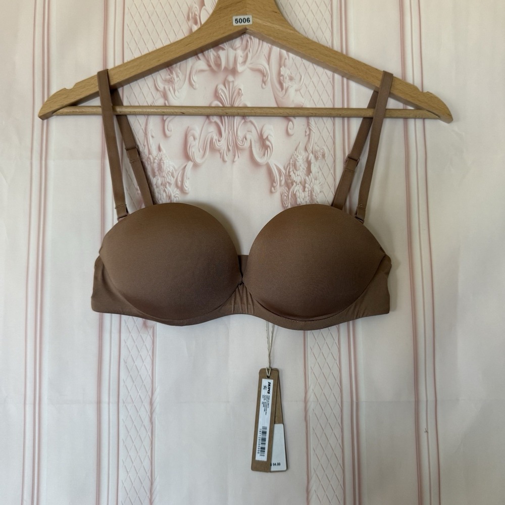 Skims Ultimate Push Up Strapless Bra In Sienna Size 32B NWT $64